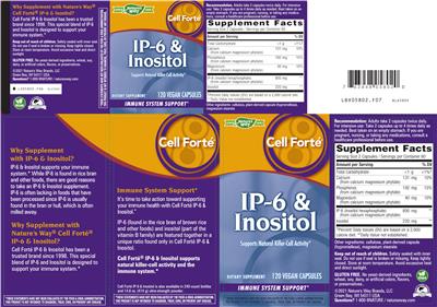 Photo of the Nature's Way Cell Forte IP-6 & Inositol label