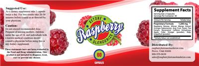 Photo of the RaspberryKetoneSlenderize Raspberry Ketone Slenderize label