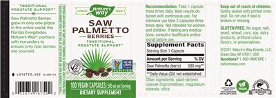 Saw Palmetto Berries 585 mg