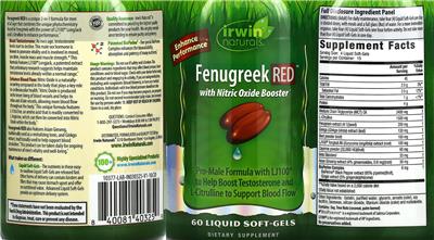 Photo of the Irwin Naturals Fenugreek RED label