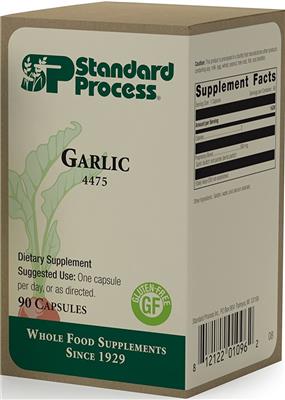 Photo of the SP Standard Process Garlic label