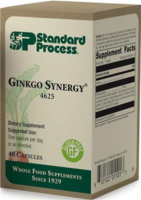 Photo of the SP Standard Process Ginkgo Synergy label