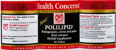 Photo of the Health Concerns Polilipid label