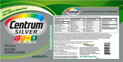 Product label image for Centrum Silver Adults 50+