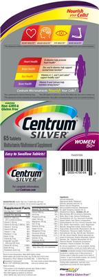 Photo of the Centrum Centrum Silver Women 50+ label