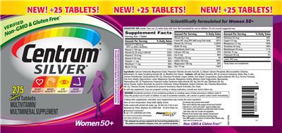 Photo of the Centrum Centrum Silver Women 50+ label
