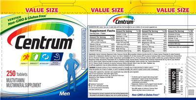 Photo of the Centrum Centrum Men label