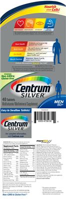 Photo of the Centrum Centrum Silver Men 50+ label