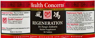 Photo of the Health Concerns Regeneration label