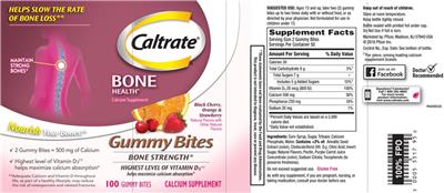 Caltrate Bone Health Gummy Bites Black Cherry, Orange & Strawberry