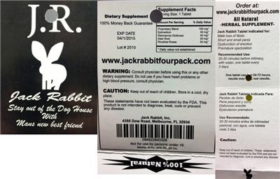 Photo of the Jack Rabbit J.R. Jack Rabbit label