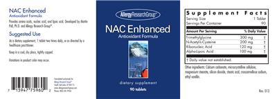 Photo of the Allergy Research Group NAC Enhanced label