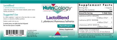 Label of LactoBlend