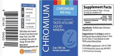 Taste N'Score Liquid Chromium 500 mcg