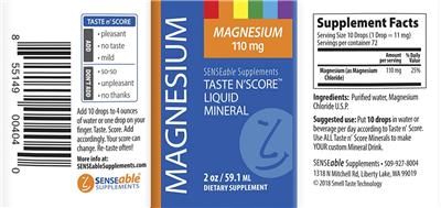 Taste N'Score Liquid Magnesium 110 mg