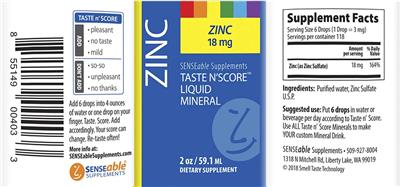 Taste N'Score Liquid Zinc 18 mg