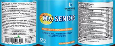 Photo of the Futurebiotics M.V. Senior label