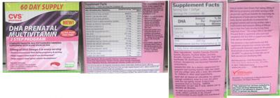 Photo of the CVS Pharmacy Multivitamin/Multimineral label