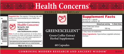 Photo of the Health Concerns Greenexcellent label