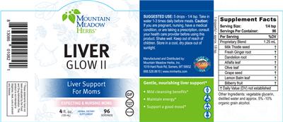 Photo of the Mountain Meadow Herbs Liver Glow II label