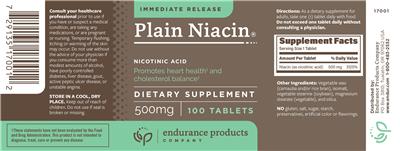 Plain Niacin 500 mg