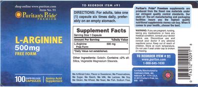 L-Arginine 500 mg