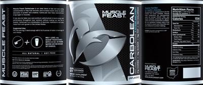 Photo of the Muscle Feast CarboLean Unflavored label