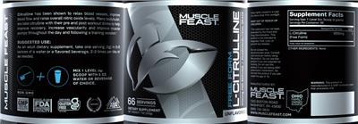 Photo of the Muscle Feast Free Form L-Citrulline Unflavored label