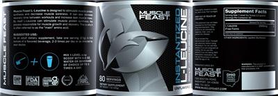 Photo of the Muscle Feast Instantized L-Leucine Unflavored label