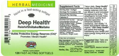 Photo of the Herbs, Etc. Deep Health label