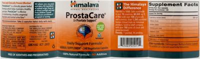 Photo of the Himalaya ProstaCare label