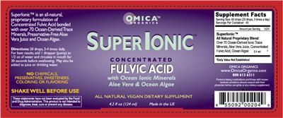 Photo of the Omica Organics SuperIonic label