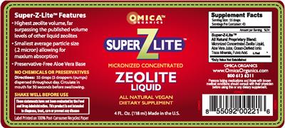 Photo of the Omica Organics Super Z Lite label