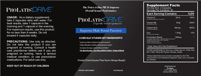 Photo of the Prolatis ProLatis' Drive label