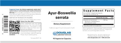 Photo of the Douglas Laboratories Ayur-Boswellia Serrata label