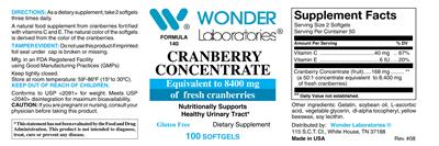 Cranberry Concentrate