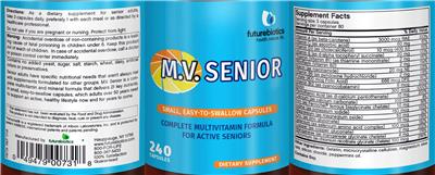 Photo of the Futurebiotics M.V. Senior label