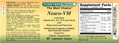 Photo of the Foster Regal Neuro-VM label