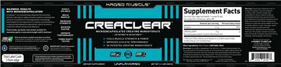 Photo of the Kaged Muscle CreaClear Unflavored label