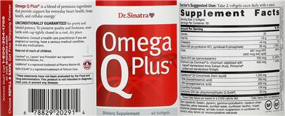 Photo of the Dr. Sinatra Omega Q Plus label