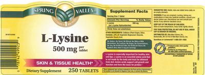 L-Lysine 500 mg