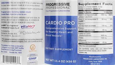 Photo of the Progressive Professional from Progressive Laboratories Cardio Pro label