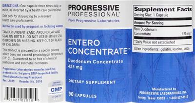 Photo of the Progressive Professional from Progressive Laboratories Entero Concentrate label