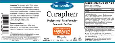 Photo of the EuroMedica Curaphen label
