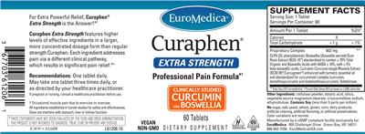 Photo of the EuroMedica Curaphen Extra Strength label