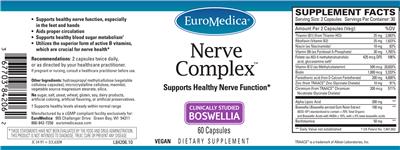 Photo of the EuroMedica Nerve Complex label