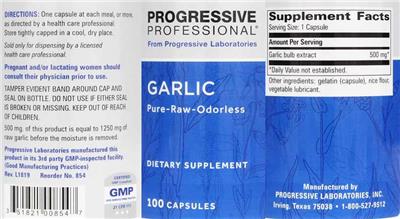 Photo of the Progressive Professional from Progressive Laboratories Garlic label