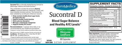Photo of the EuroMedica Sucontral D label