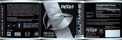 Photo of the Muscle Feast Free Form Glutamine Unflavored label