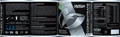 Photo of the Muscle Feast Concentrate Unflavored label